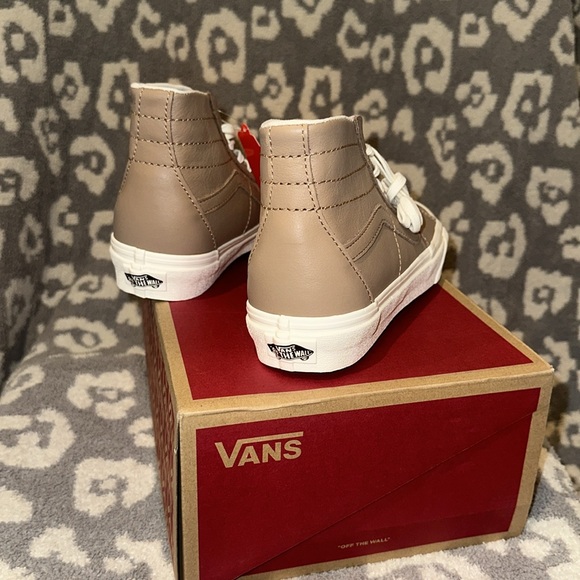Vans Sk8-Hi Tapered Sneakers in 😍 Soft Leather 😍 Brown/Marshmallow 😍 New 🆕 - Picture 7 of 17